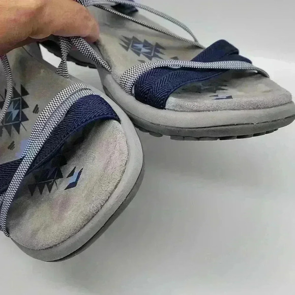 Skechers Womens Reggae Slim Takes Two Navy Blue Size 7 Super Light - Picture 3 of 12